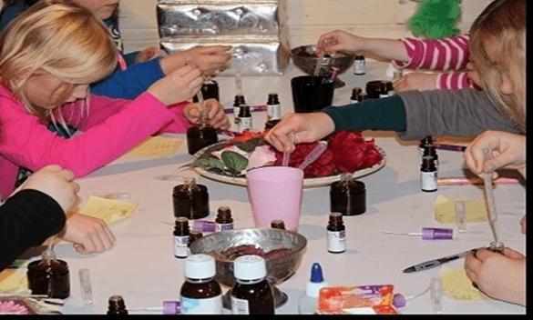 parfum maken kinderfeestje