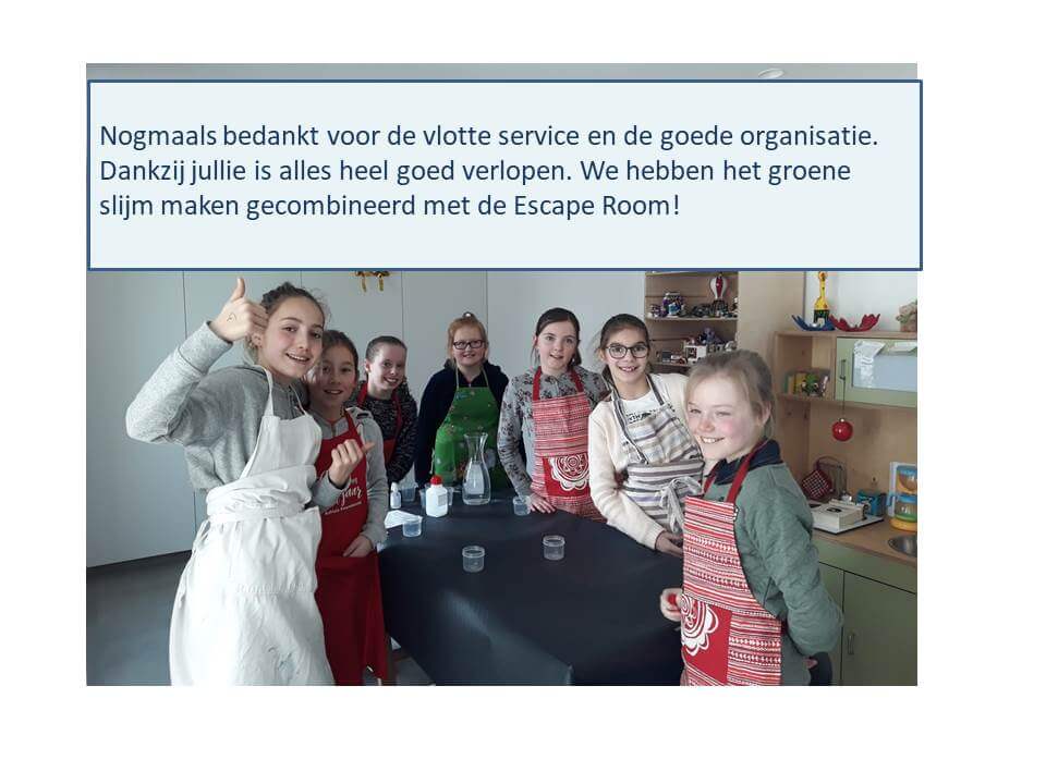 groene slijm maken kinderfeestje foto1