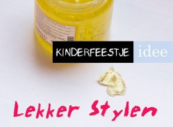 stylen op je kinderfeestje met haargel