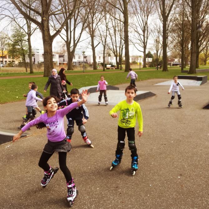 inline skate feestje kinderfeestje idee