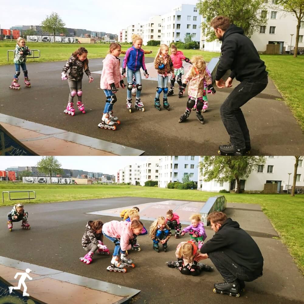 inline skate kinderfeestje thuis