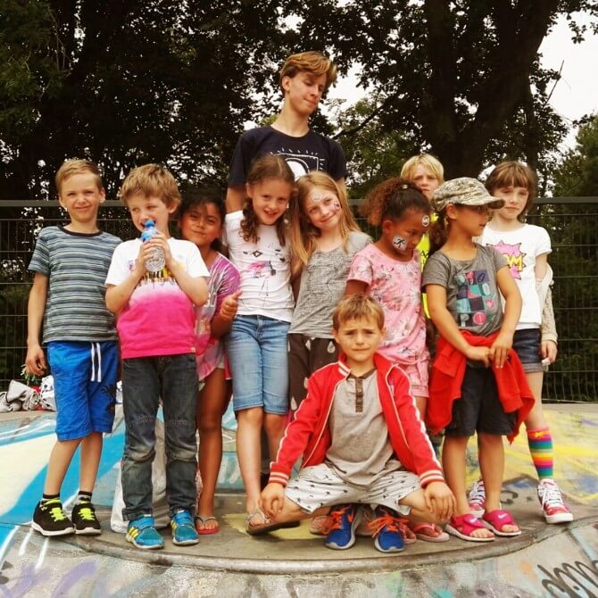 inline skate feestje kinderfeestje idee
