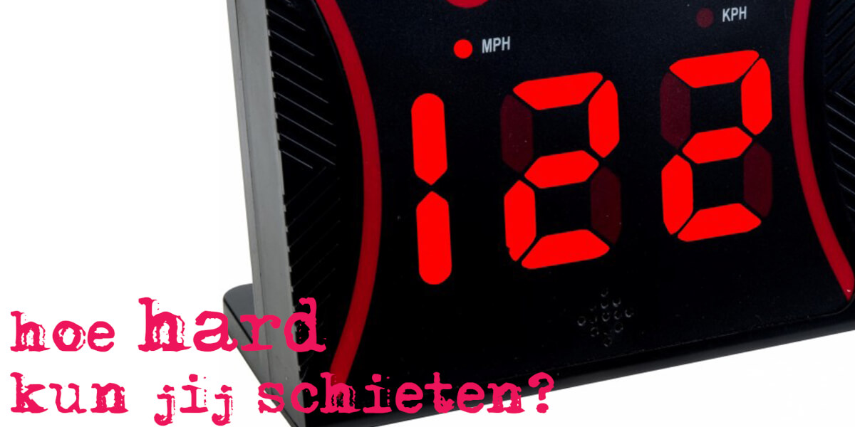 voetbalfeestje snelheidsmeter