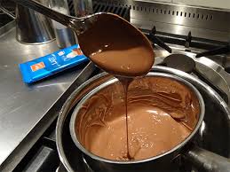 chocolade smelten voor bonbons