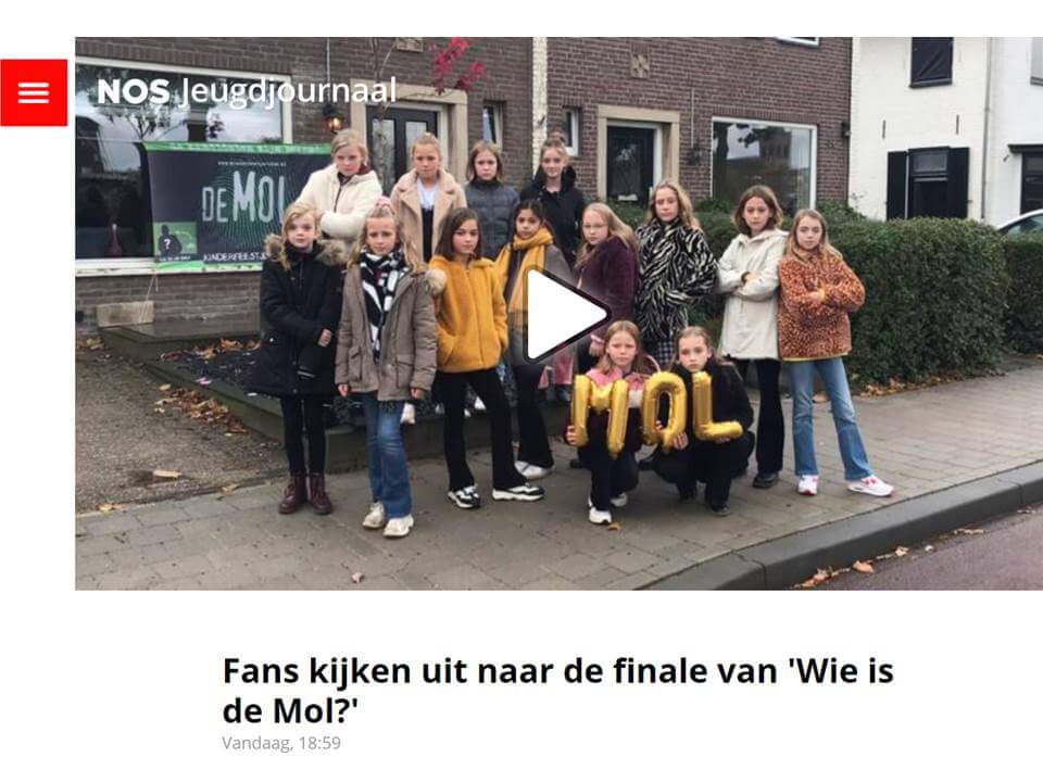 jeugdjournaal wie is de mol kinderfeestje-idee