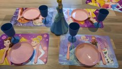 prinsessen aankleding voor tafel