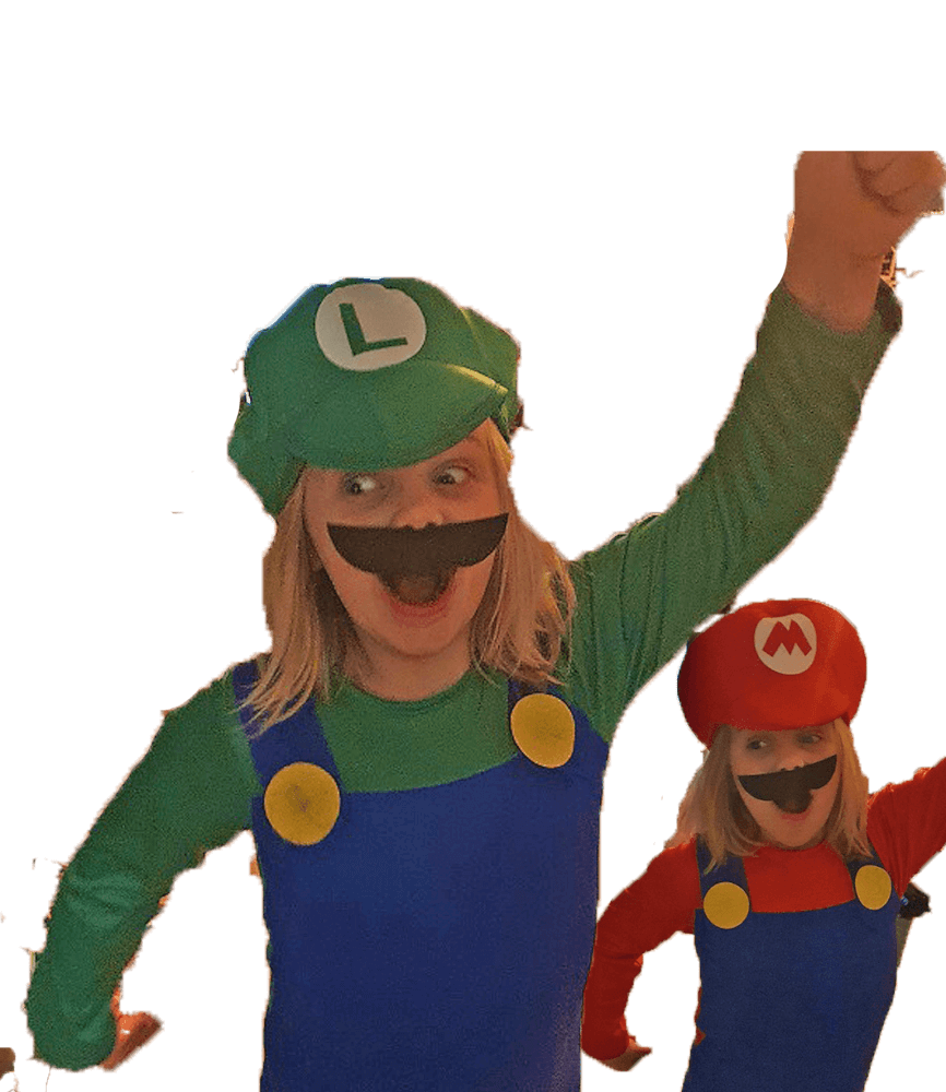 MARIO EN LUIGI VERKLEEDKLEREN FEESTJE