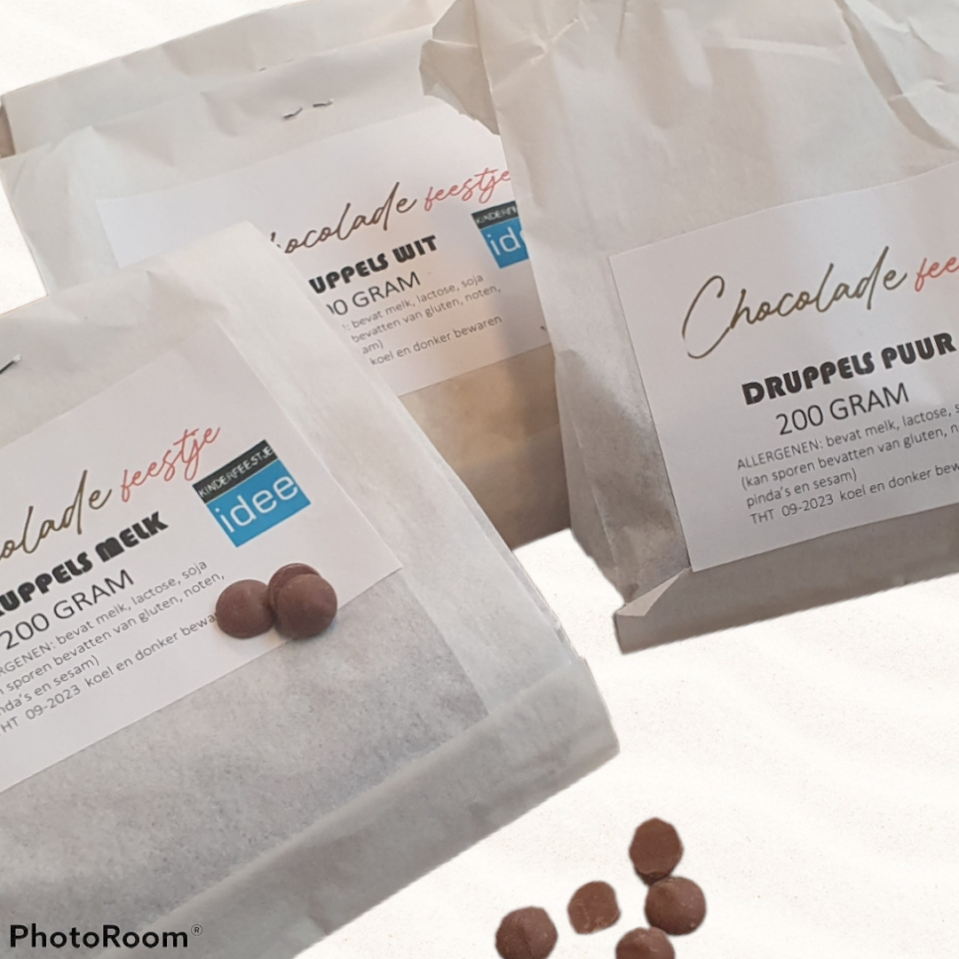 rvs schaal chocoladefeestje