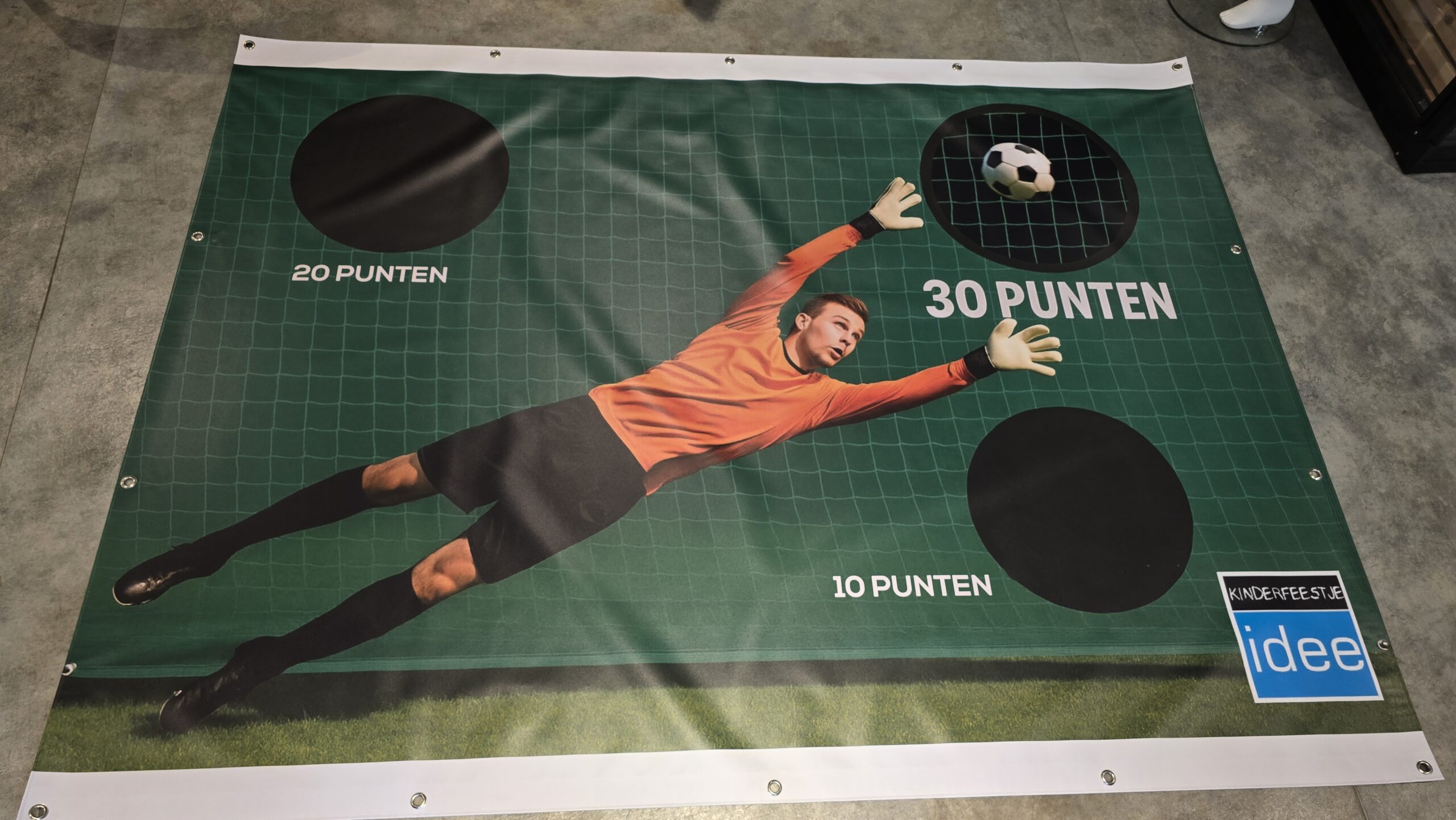 voetbalfeestje zuiver schieten