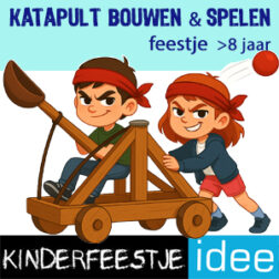 knutsel feestje katapult maken