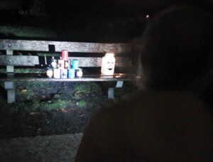 Blik gooien griezel feestje