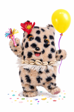 Fluffy knuffel kinderfeestje