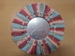 macrame wandspiegel maken kinderfeestje