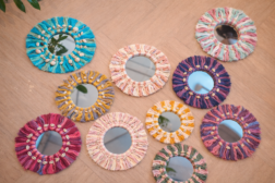 macrame wandspiegel maken kinderfeestje